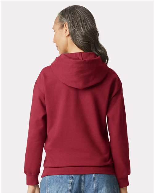 Gildan SF500, Unisex Softstyle Midweight Hooded Sweatshirt, Cardinal