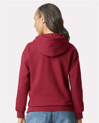 Gildan SF500, Unisex Softstyle Midweight Hooded Sweatshirt, Cardinal