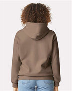 Gildan 9352, Sf500 Unisex Softstyle Midweight Hooded Sweatshirt, Brown Savana