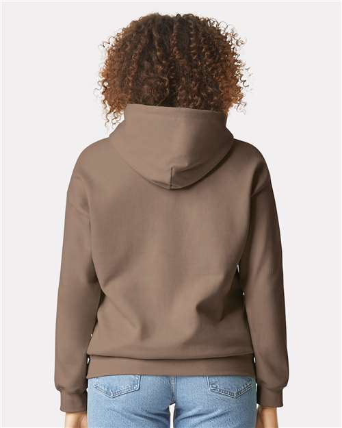 Gildan 9352, Sf500 Unisex Softstyle Midweight Hooded Sweatshirt, Brown Savana