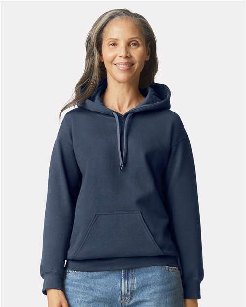 Gildan SF500, Unisex Softstyle Midweight Hooded Sweatshirt, Blue Dusk