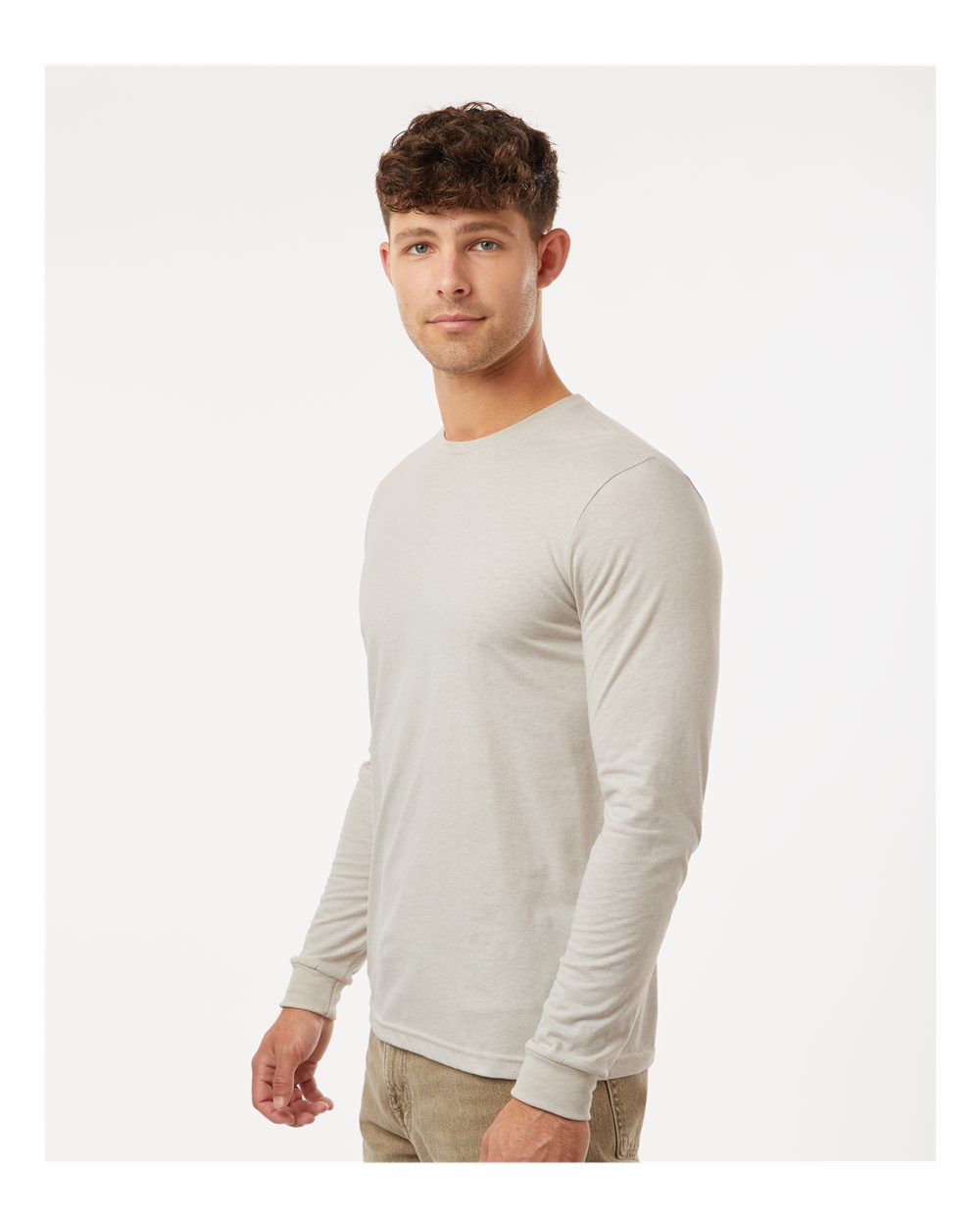 Next Level 6211, T-Shirts - Long Sleeve, Sand