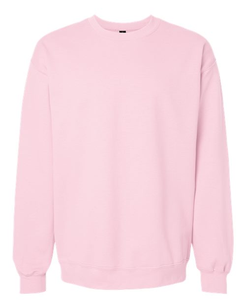 Gildan SF000, Unisex Softstyle Midweight Crewneck Sweatshirt, Light Pink