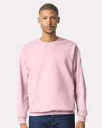 Gildan 9351, Sf000 Unisex Softstyle Midweight Crewneck Sweatshirt, Light Pink