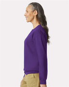 Gildan SF000, Unisex Softstyle Midweight Crewneck Sweatshirt, Purple