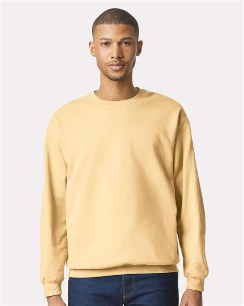 Gildan 9351, Sf000 Unisex Softstyle Midweight Crewneck Sweatshirt, Yellow Haze