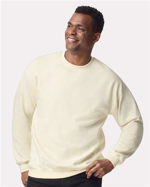 Gildan SF000, Unisex Softstyle Midweight Crewneck Sweatshirt, Off White