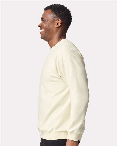 Gildan SF000, Unisex Softstyle Midweight Crewneck Sweatshirt, Off White