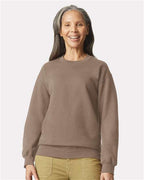 Gildan 9351, Sf000 Unisex Softstyle Midweight Crewneck Sweatshirt, Brown Savana