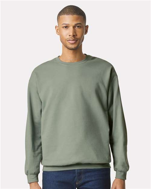 Gildan SF000, Unisex Softstyle Midweight Crewneck Sweatshirt, Sage