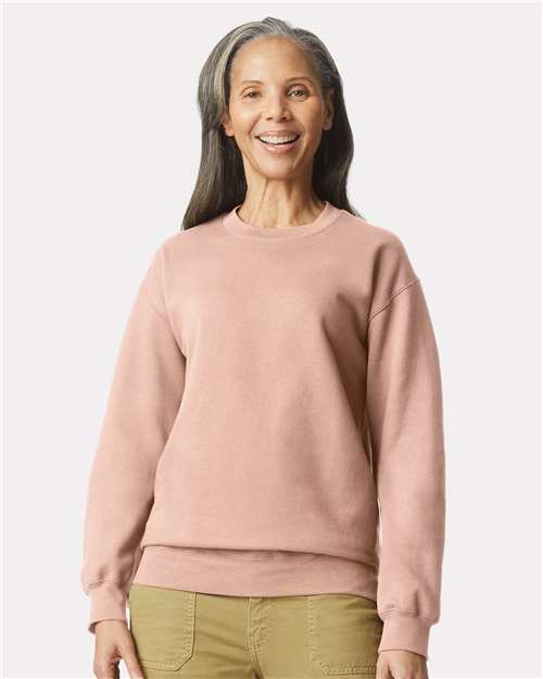Gildan 9351, Sf000 Unisex Softstyle Midweight Crewneck Sweatshirt, Dusty Rose