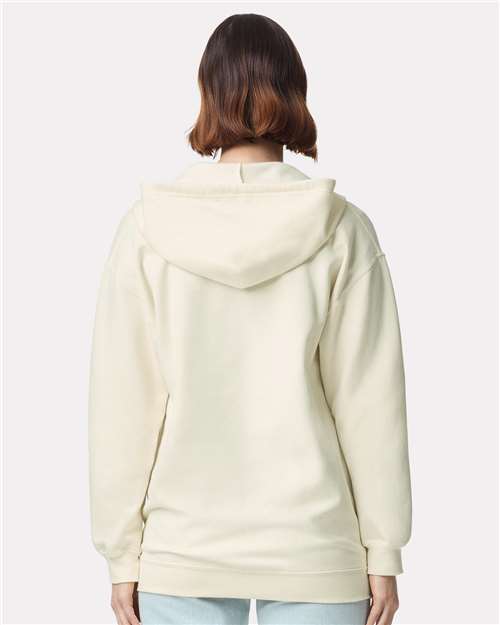 Gildan 9353, Sf600 Unisex Softstyle Midweight Full-zip Hooded Sweatshirt, Off White