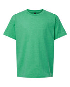Gildan 11194, 64000b Youth Softstyle T-shirt, Heather Irish Green