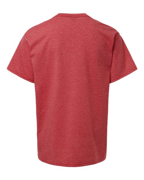 Gildan 11194, 64000b Youth Softstyle T-shirt, Heather Red