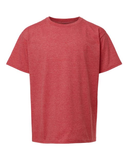 Gildan 11194, 64000b Youth Softstyle T-shirt, Heather Red
