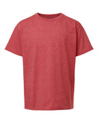 Gildan 11194, 64000b Youth Softstyle T-shirt, Heather Red