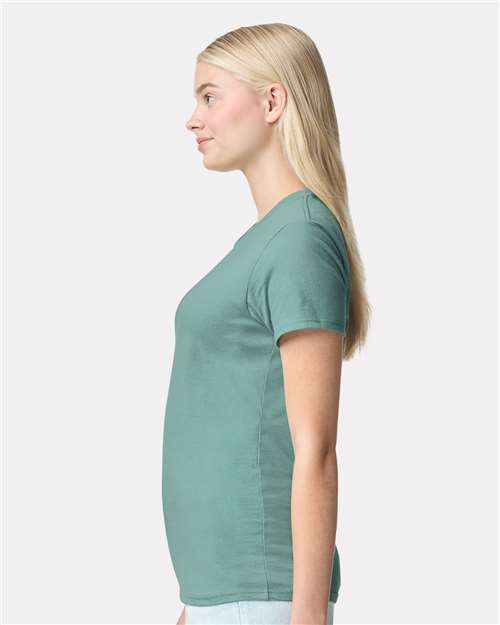 Gildan 2115, 5000l Women's Heavy Cotton T-shirt, Aquatic