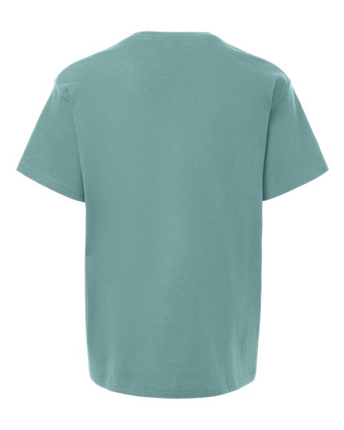 Gildan 5000B, Youth Heavy Cotton T-shirt, Aquatic