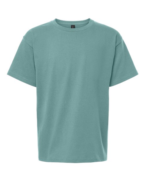 Gildan 5000B, Youth Heavy Cotton T-shirt, Aquatic