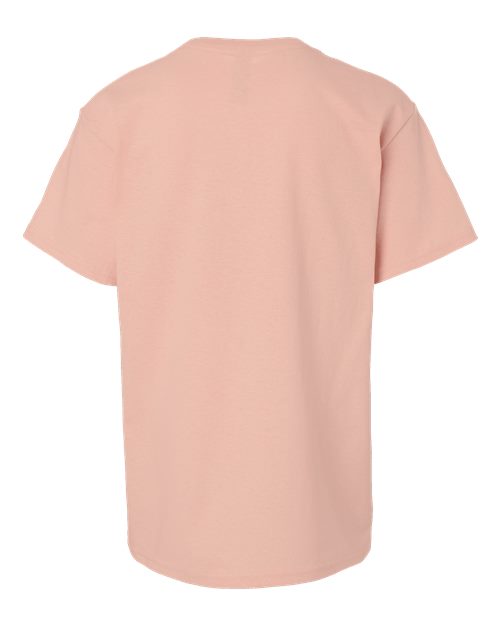 Gildan 543, 5000b Youth Heavy Cotton T-shirt, Dusty Rose