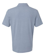 Adidas A702, Men's Blended Printed Polo, Blue Dawn Melange