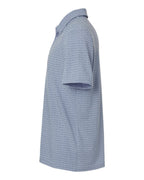 Adidas A702, Men's Blended Printed Polo, Blue Dawn Melange