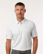 Adidas A702, Men's Blended Printed Polo, White