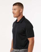 Adidas A704, Men's Textured Stripe Polo, Black