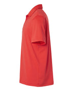Adidas A704, Men's Textured Stripe Polo, Bright Red