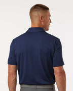 Adidas A704, Men's Textured Stripe Polo, Dark Blue