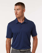 Adidas A704, Men's Textured Stripe Polo, Dark Blue