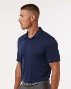 Adidas A704, Men's Textured Stripe Polo, Dark Blue