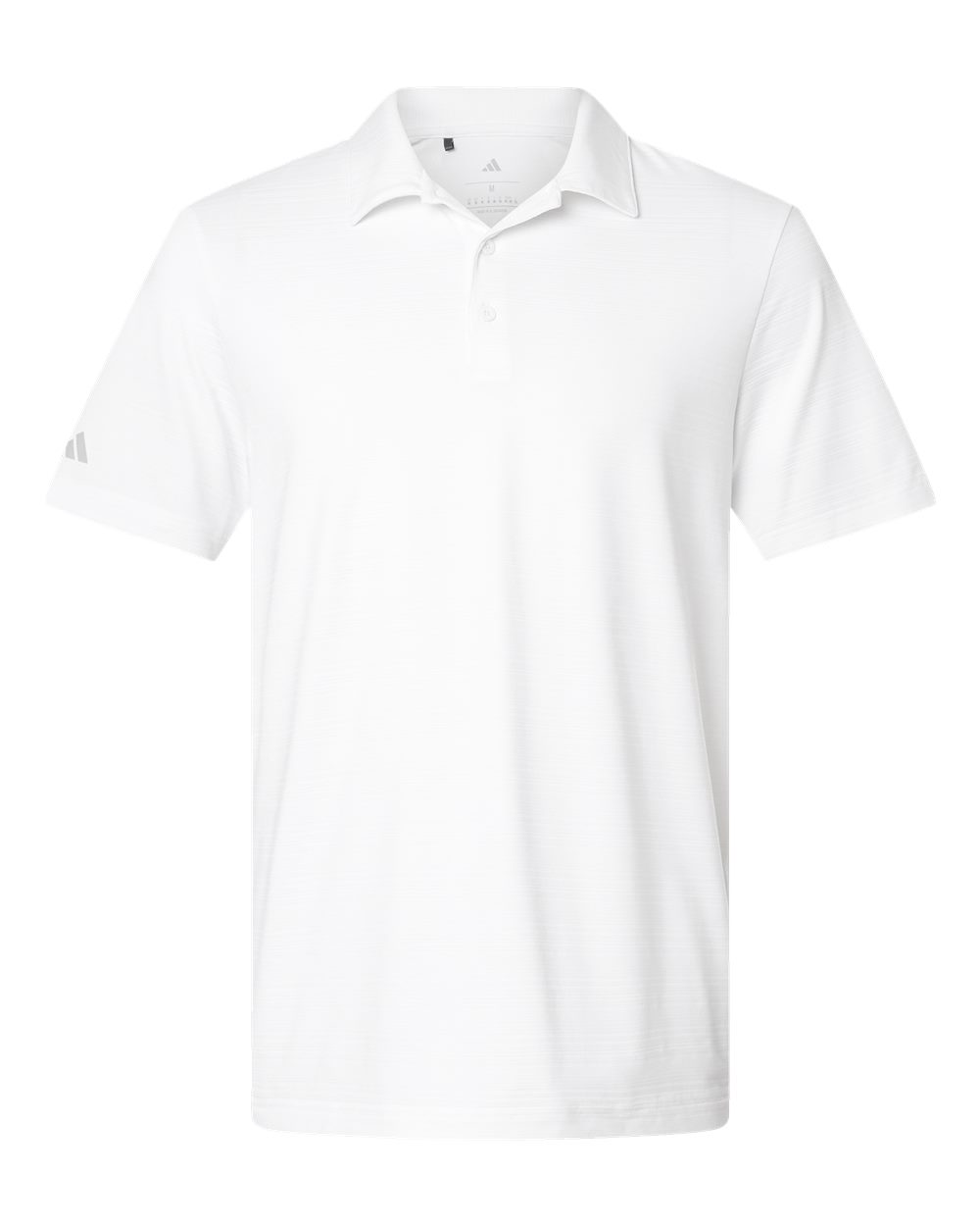 Adidas A704, Men's Textured Stripe Polo, White