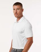 Adidas A704, Men's Textured Stripe Polo, White
