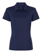 Adidas A707, Women's Textured Stripe Polo, Dark Blue