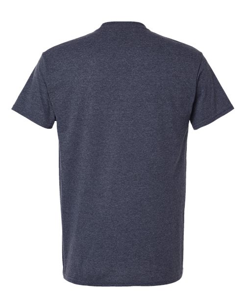 Gildan 12514, 3000 Unisex Light Cotton T-shirt, Heather Navy