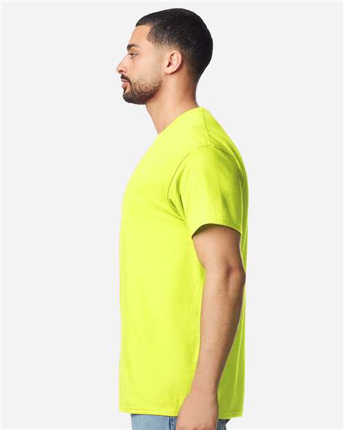 Gildan 12514, 3000 Unisex Light Cotton T-shirt, Safety Green