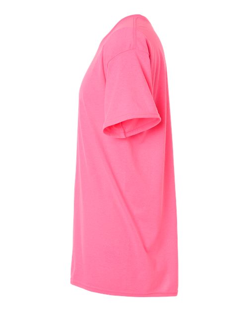 Gildan 12514, 3000 Unisex Light Cotton T-shirt, Safety Pink