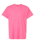 Gildan 12514, 3000 Unisex Light Cotton T-shirt, Safety Pink
