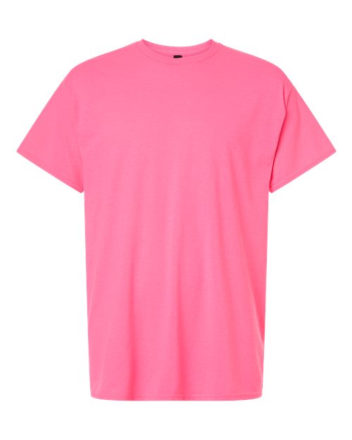 Gildan 12514, 3000 Unisex Light Cotton T-shirt, Safety Pink
