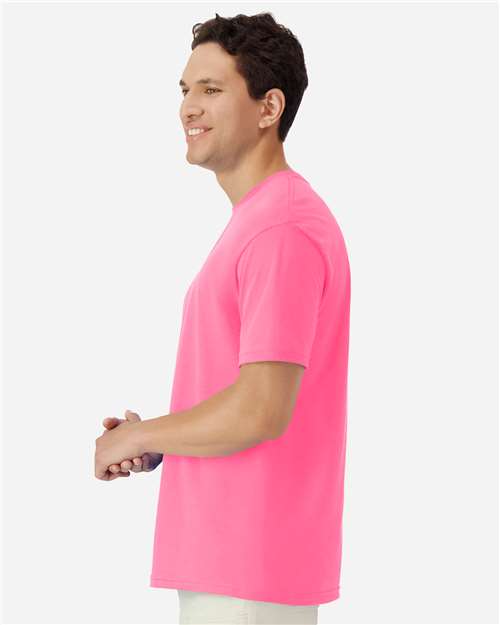 Gildan 12514, 3000 Unisex Light Cotton T-shirt, Safety Pink