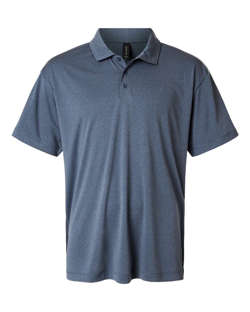 AllPro 41800, 12535 Men's Pro-lock Performance Polo, Heather Navy