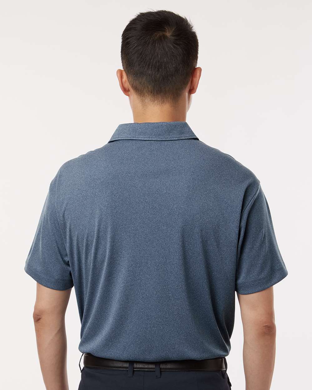 AllPro 41800, 12535 Men's Pro-lock Performance Polo, Heather Navy