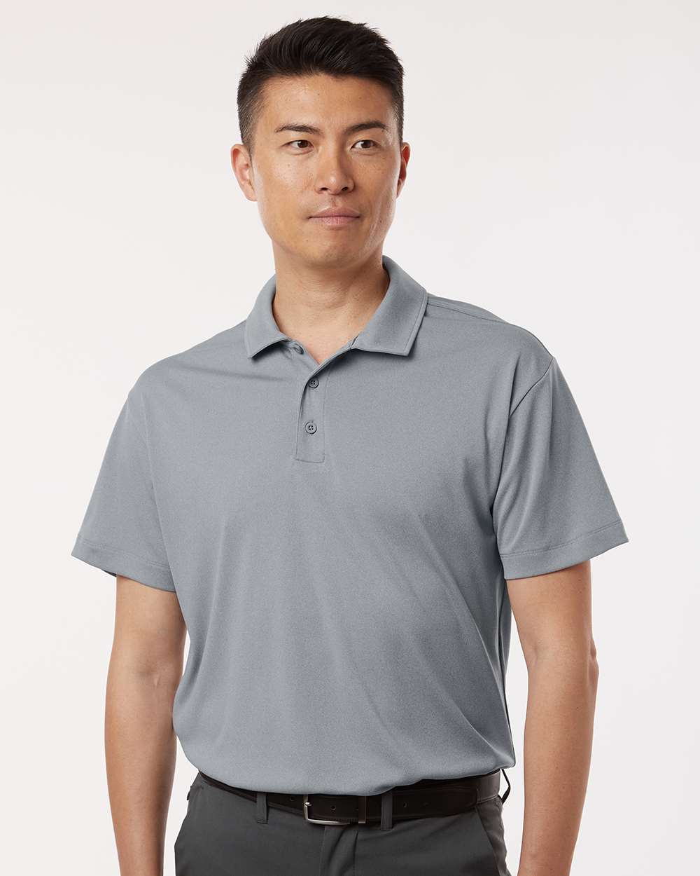 AllPro 41800, 12535 Men's Pro-lock Performance Polo, Heather Steel