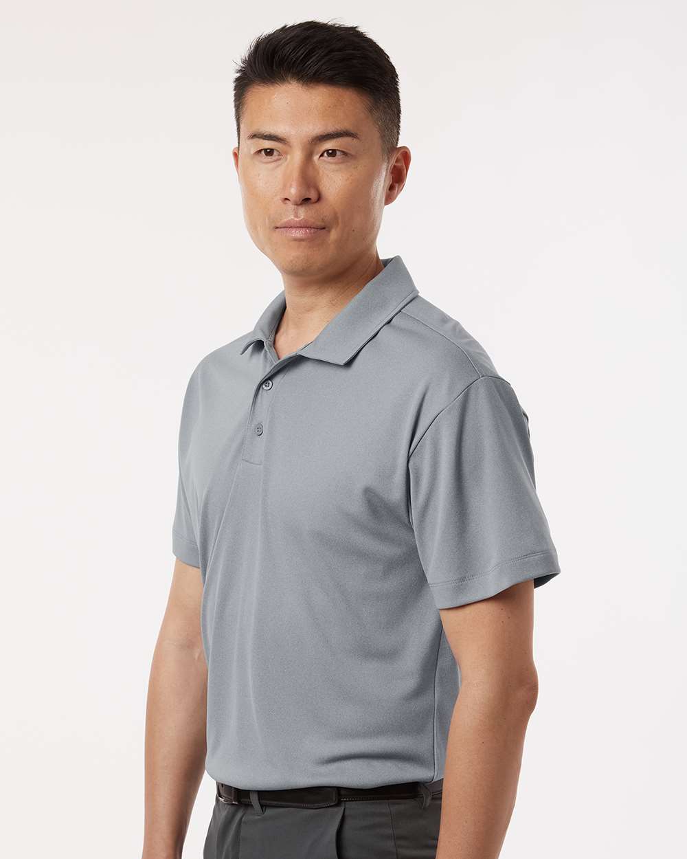 AllPro 41800, 12535 Men's Pro-lock Performance Polo, Heather Steel