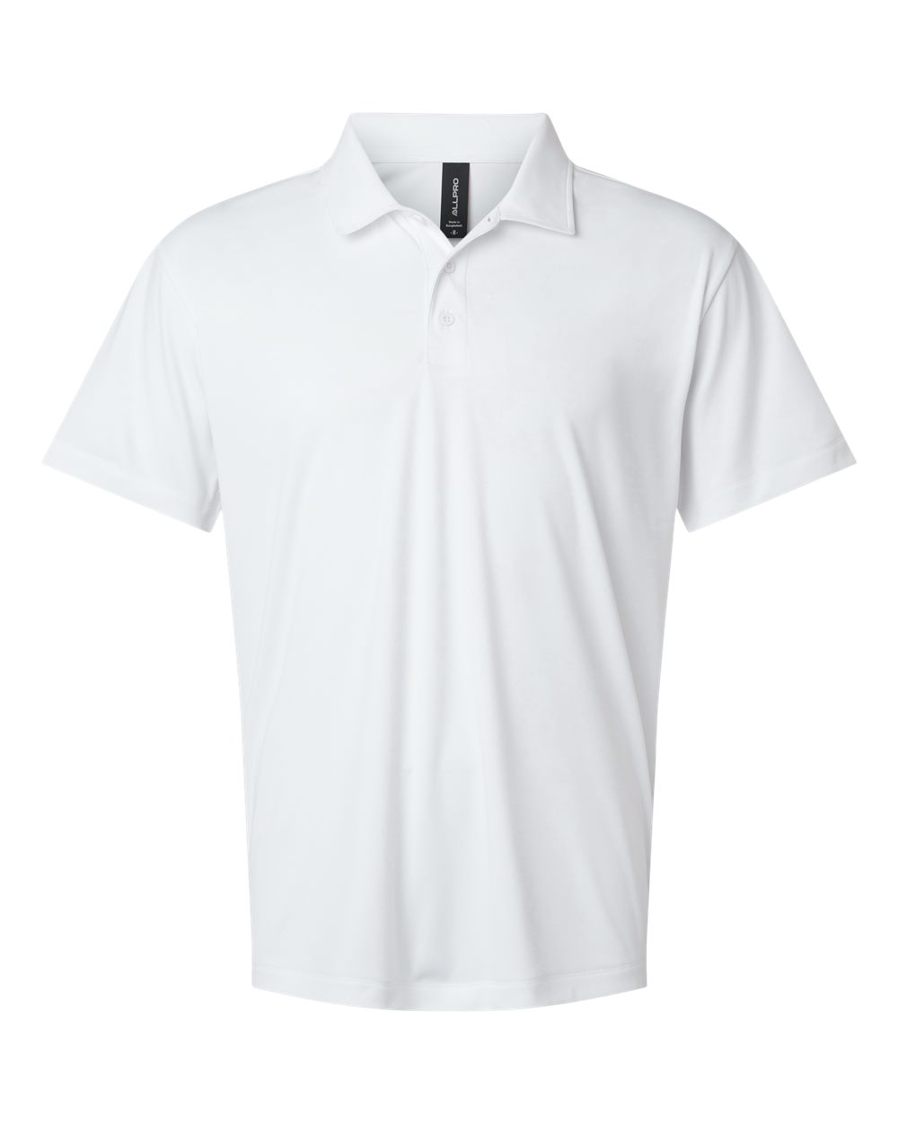 AllPro 41800, 12535 Men's Pro-lock Performance Polo, White