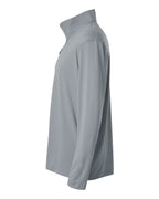 AllPro 41870, 12536 Men's Pro-lock Performance Quarter-zip Pullover, Heather Steel