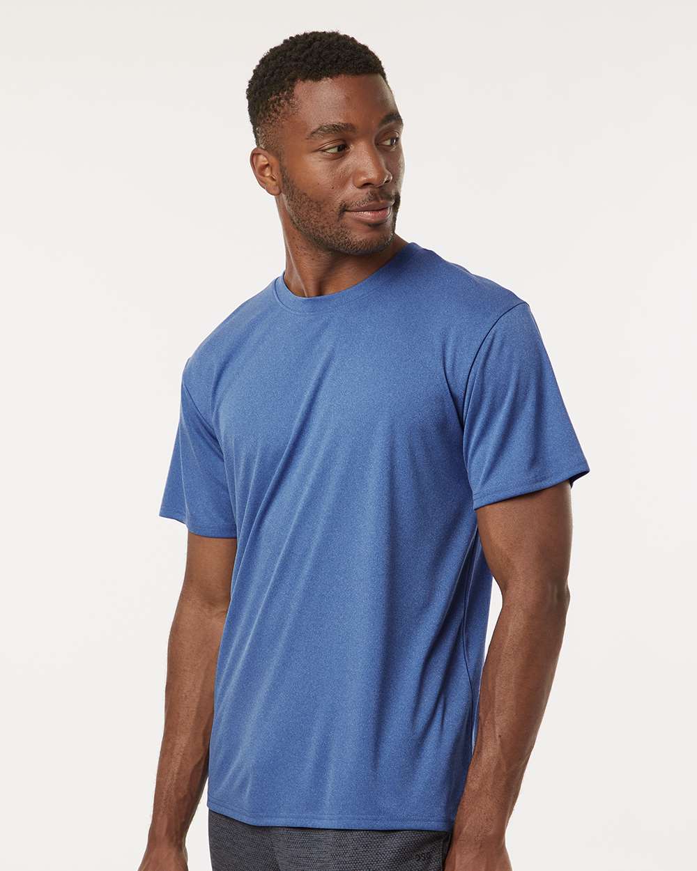 AllPro 48000, 12537 Men's Pro-lock Performance T-shirt, Heather Royal
