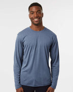 AllPro 48400, 12538 Unisex Pro-lock Performance Long Sleeve T-shirt, Heather Navy