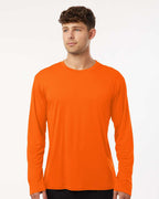 AllPro 48400, 12538 Unisex Pro-lock Performance Long Sleeve T-shirt, Neon Orange